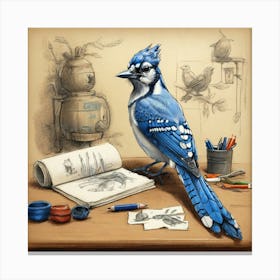 Blue Jay 13 Canvas Print