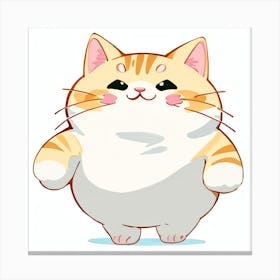 Sticker series: Chubcat Canvas Print