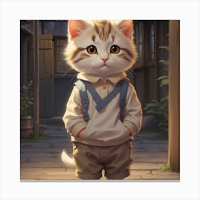 Cute Kitten Canvas Print