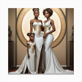 Three African Brides Canvas Print