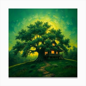 House On A Hill Canvas Print