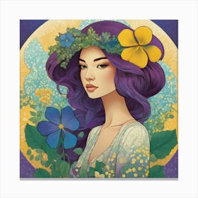 Flower Girl Canvas Print