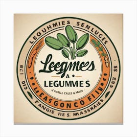 Legumes As A Logo (47) Canvas Print