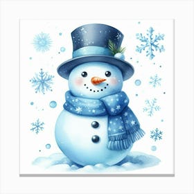 Snowman 6 Canvas Print