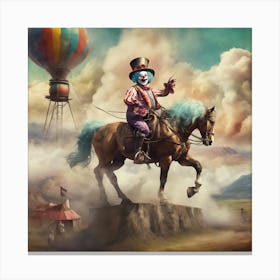 Sureality - Wrong Turn In Clown Town Canvas Print