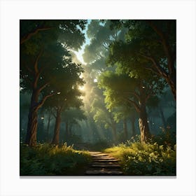 Path In The Forest 1 Canvas Print