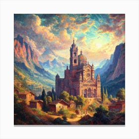 St Michael In The Mountains Canvas Print