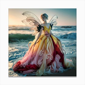 Fairy On The Beach Canvas Print