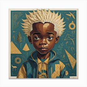 Boy In The Blue Jacket Canvas Print