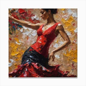 Flamenco Dancer Canvas Print