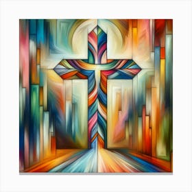 Abstract Cross 1 Canvas Print