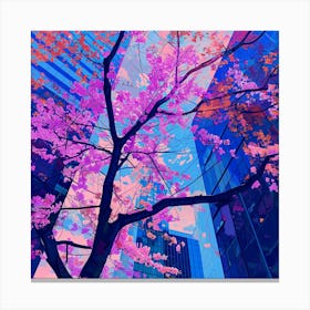 Cherry Blossoms In The Sky Canvas Print