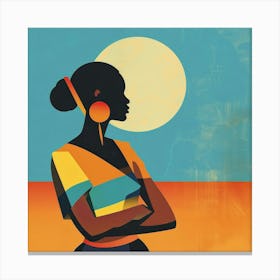 African Woman Canvas Print 4 Canvas Print