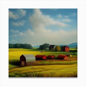 Beautiful Farmland Canvas Print