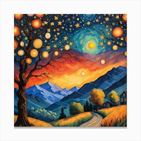 Starry night Canvas Print