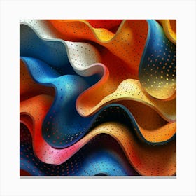 Abstract Wavy Pattern 8 Canvas Print