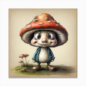 Mushroom Boy 3 Canvas Print