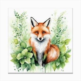 Fox In The Forest 1 Canvas Print