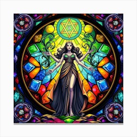 Stained Glass Art Canvas Print