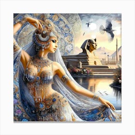 Cleopatra Portrait Artwork 36 Canvas Print