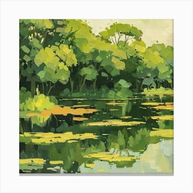 A Pantanal In Brazil Oil Painting Illustration 1720366689 4 Canvas Print