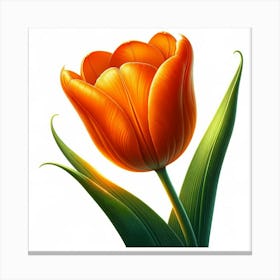 Orange Tulip Canvas Print