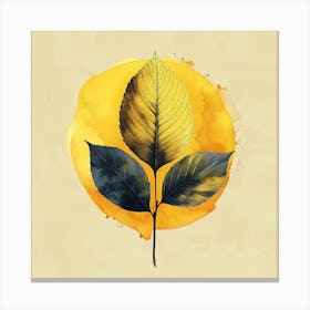 Yellow Leaf Canvas Print