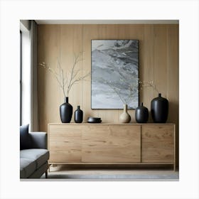 Modern Living Room 80 Canvas Print