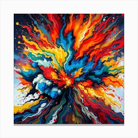 Explosion 4 Canvas Print