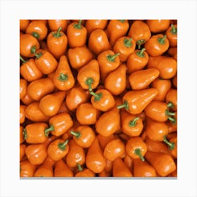 Orange Peppers Canvas Print