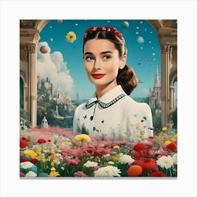 Audrey In Bloom Canvas Print