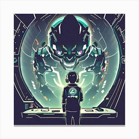 Futuristic Spaceship Canvas Print