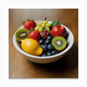 Fruit In A Bowl Canvas Print