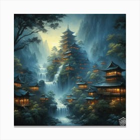 Asian Village Canvas Print