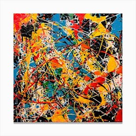 Perfect Paint Throw of Colors Canvas Print