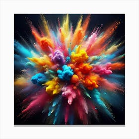 Colorful Powder Explosion 20 Canvas Print