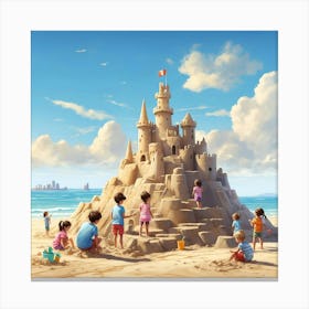 Sand Castle 2 Canvas Print