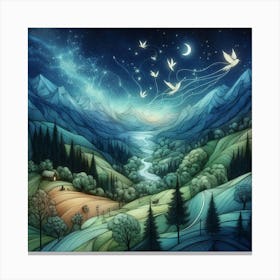 Night Sky Canvas Print