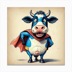 Super Cow 7 Canvas Print