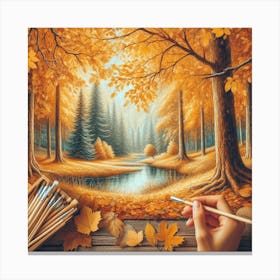 Autumn forest 3 Canvas Print