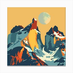 Chilean Mountains 3 Canvas Print