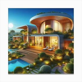 Modern Homes With Stunning Landscapes (2) Canvas Print