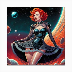 Red Haired Lady 3 Canvas Print