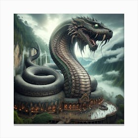 Snake Statue 1 Canvas Print