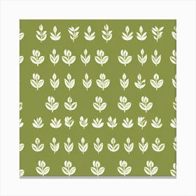 Green Leaves Art Print Canvas Print