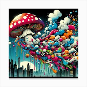 Mushroom City 2 Canvas Print