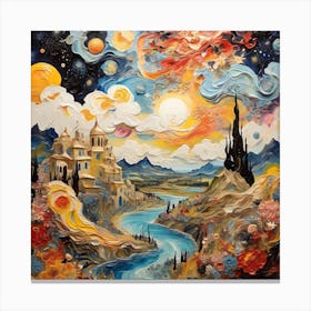 Night In The City Canvas Print