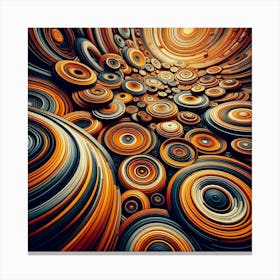 Abstract Spirals Canvas Print