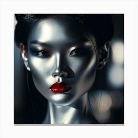 Geisha Creative Illustration Artwork 24 Canvas Print