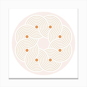 Circle Of Swirls Canvas Print